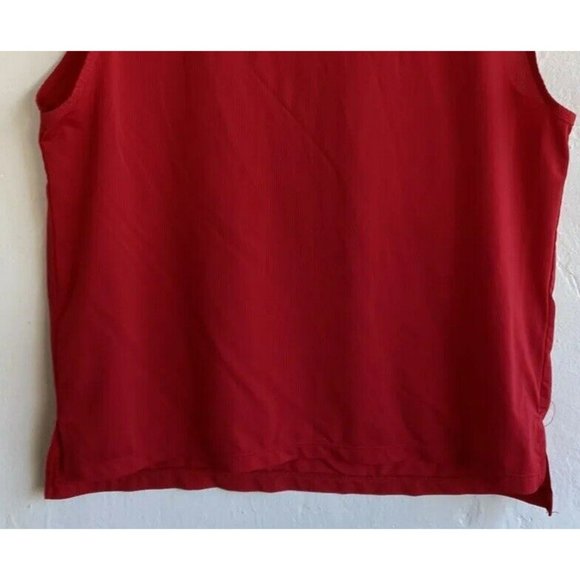 COPY - ZYIA Active Tank Top Red Large Sleeveless Nylon Stretch Gym Run Workout - Picture 3 of 7
